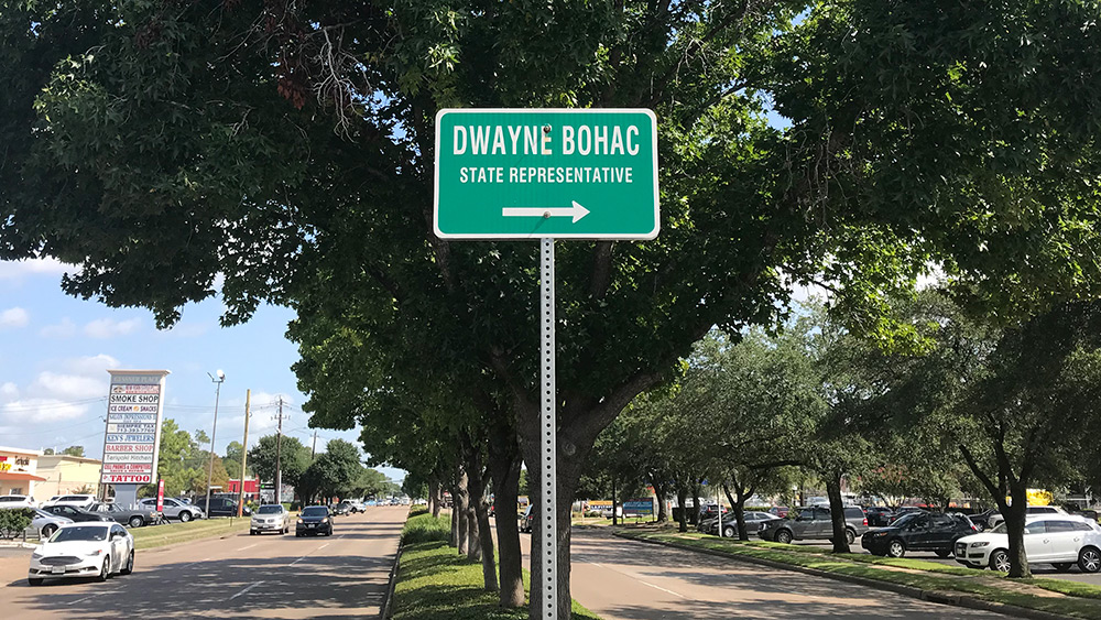 Bohac District Office Sign